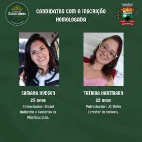 Cinco candidatas concorrem a soberanas de S�o Jos� do Sul
