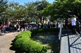 Festival Vokstanzgruppe von Kappesberg em Salvador do Sul teve grupos folcl�ricos da regi�o