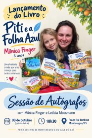 Menina de 5 anos transforma pesquisa sobre carac�is em hist�ria infantil