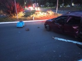 PRF atende acidente grave com tr�s crian�as na BR 470
