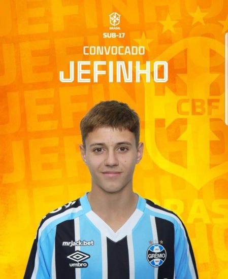 Jeffinho � convocado para sele��o brasileira sub17