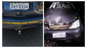 S�o-pedrense embriagado bate carro em ve�culo da PRF
