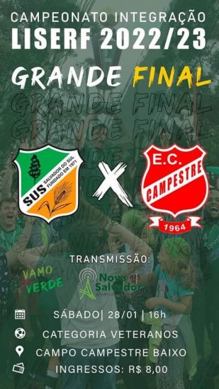 Final dos veteranos � neste s�bado 