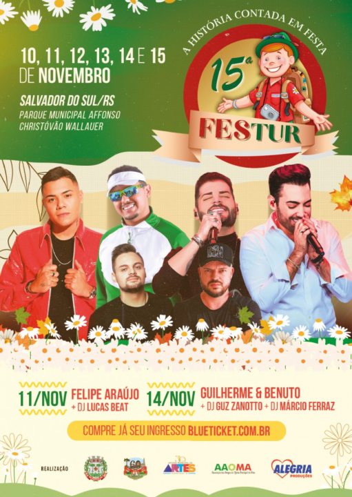 Show nacional de Felipe Ara�jo � confirmado na 15� Festur de Salvador do Sul