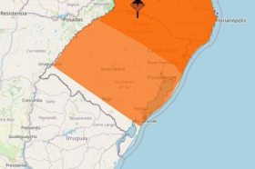 Inmet emite dois alertas laranja para risco de temporal no RS
