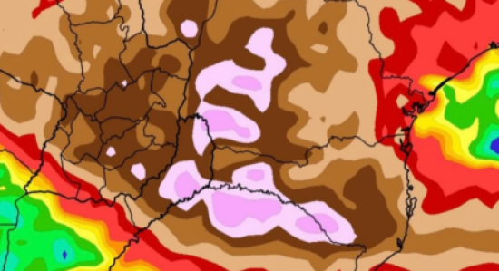 Tend�ncia de chuva para os pr�ximos 10 dias