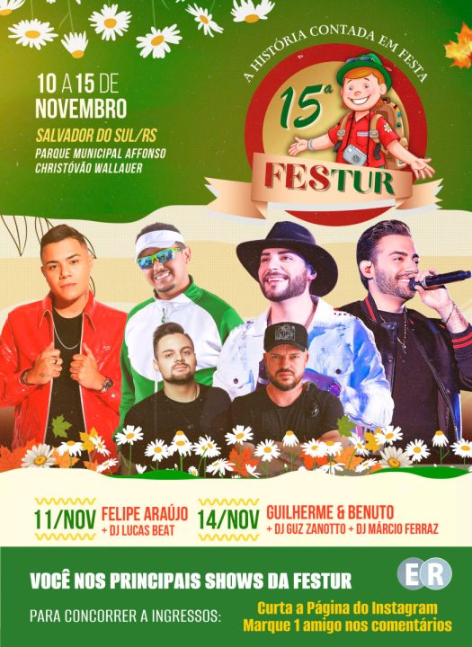 Sorteio de ingressos para a 15� Festur est� rolando nas redes sociais do jornal Express�o Regional