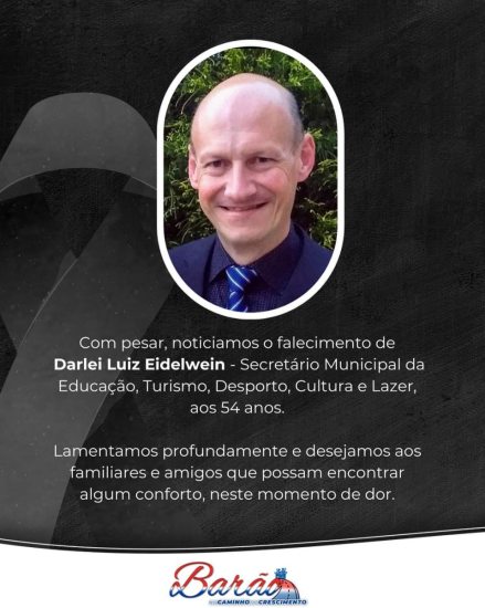 Morre secret�rio da educa��o de Bar�o 