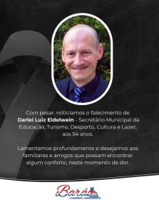 Morre secret�rio da educa��o de Bar�o 