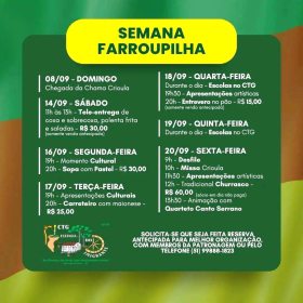 CTG Estncia do Imigrante divulga programao da Semana Farroupilha