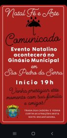 Desfile de Natal de S�o Pedro da Serra ser� no Gin�sio Municipal 
