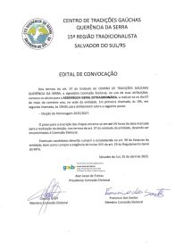 Edital de Convocação
