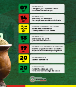Semana Farroupilha 2025 celebra tradio gacha em Salvador do Sul