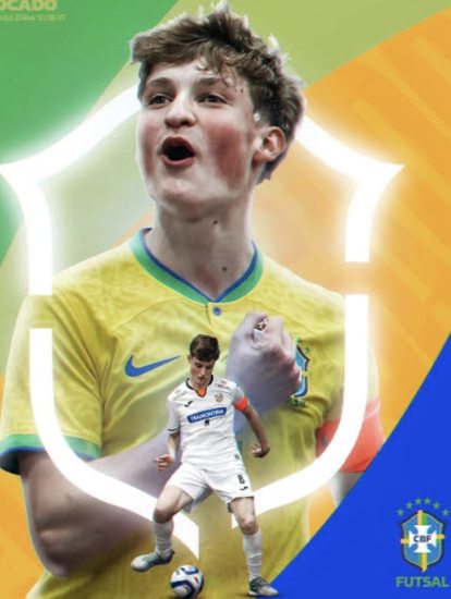 Destaque no Futsal: Atleta da ACBF de Salvador do Sul Convocado para a Seleo Brasileira Sub-17