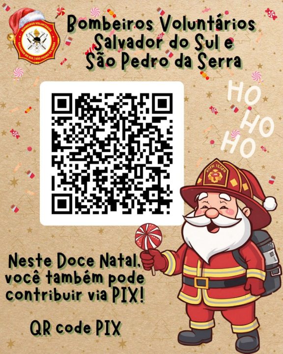 Bombeiros Volunt�rios realizam a 4� edi��o da campanha &lsquo;Um Doce Natal&rsquo; e convidam a comunidade a participar