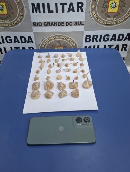 Adolescente � apreendido por tr�fico de drogas em S�o Pedro da Serra 