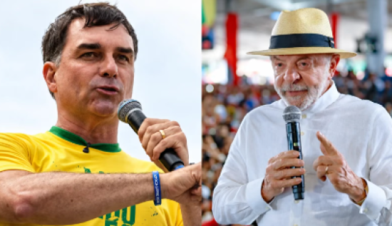 Fl�vio Bolsonaro e Lula lideram apura��o para a Presid�ncia no primeiro turno