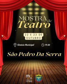 Mostra de Teatro movimenta S�o Pedro da Serra nos dias 22 e 23 de outubro